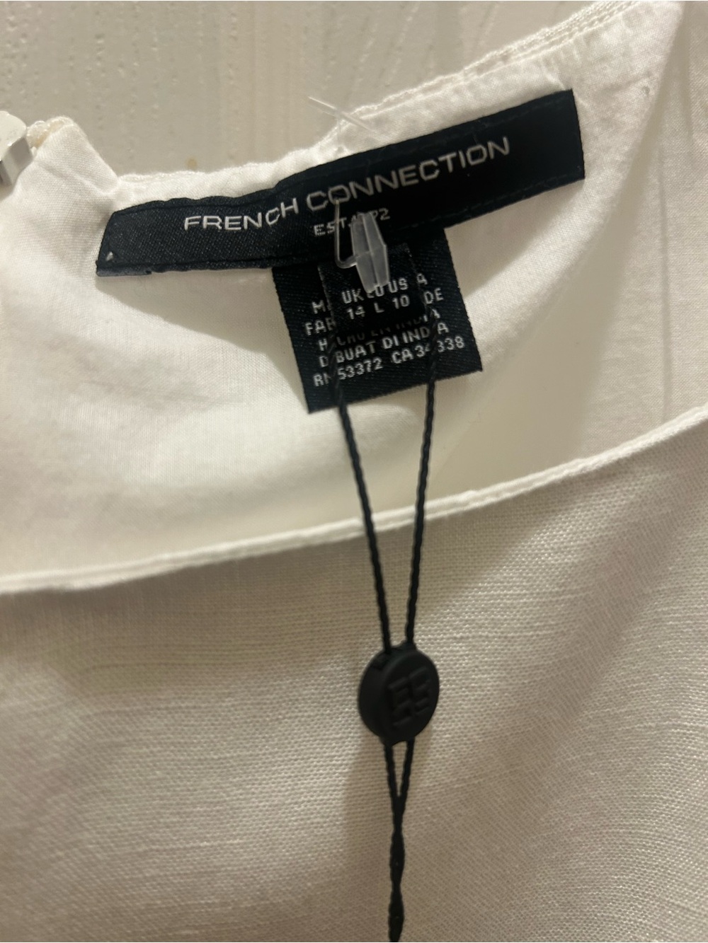 French Connection White Mini Shift Dress - Picture 5 of 7